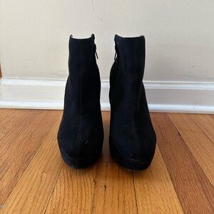 Forever 21 Black Suede Ankle Boots